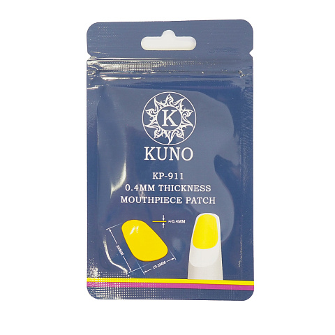 Накладки на мундштук Kuno желтые, широкие 0,4 мм (6 шт) Накладки на мундштук Kuno желтые, широкие 0,4 мм (6 шт)