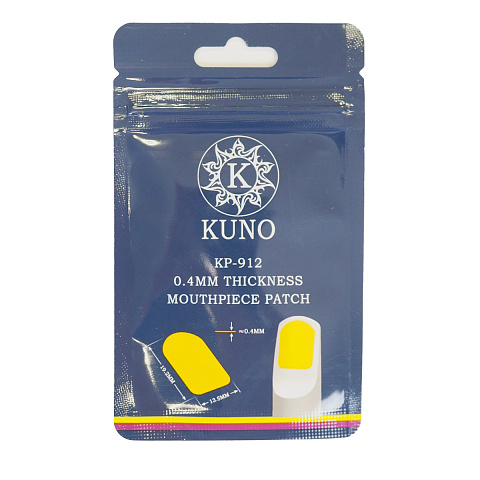 Накладки на мундштук Kuno желтые, узкие 0,4 мм (6 шт) Накладки на мундштук Kuno желтые, узкие 0,4 мм (6 шт)