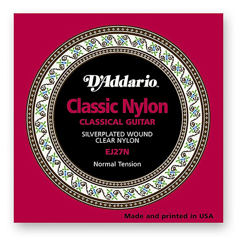 Струны для классической гитары D'Addario Student Nylon EJ27N Normal 1/2 (6 шт)