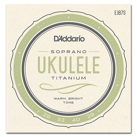 Струны для укулеле сопрано D'Addario Titanium EJ87S (4 шт)