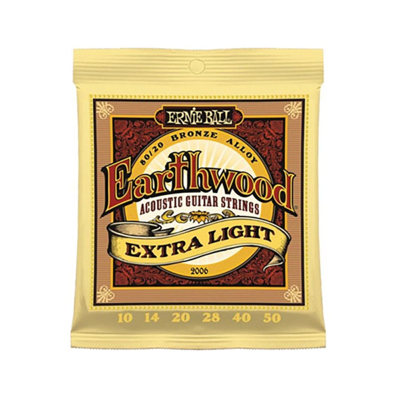 Струны для акустической гитары Ernie Ball Earthwood 2006 Extra Light (6 шт)