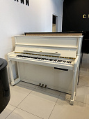 Пианино Schimmel Classic C120 Tradition (BU) белое, полированное, цифровая система PianoDisc