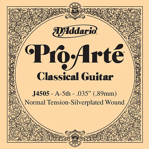 Струна для классической гитары D'Addario Pro-Arte J4505 Ля (A)